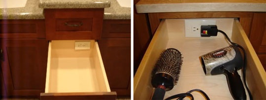 Outlet In Drawer